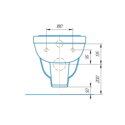 Унитаз подвесной РИО Люкс (с микролифтом) ROSA 30745
