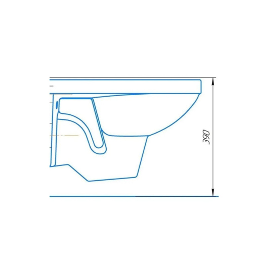 Унитаз подвесной РИО Люкс (с микролифтом) ROSA 30745