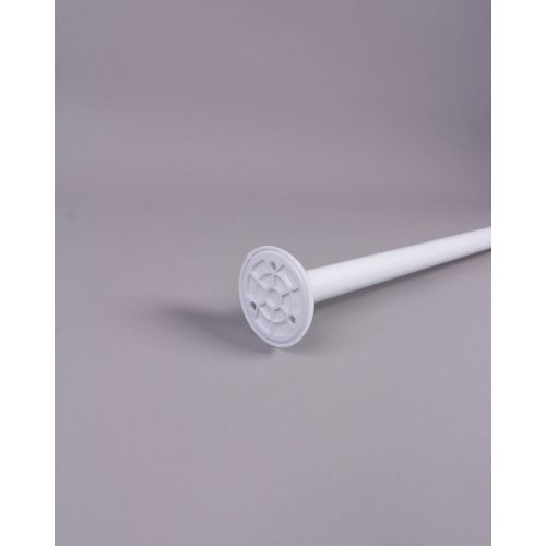 Карниз в ванную комнату Санакс 10029 Белый 90х90х90 см угловой с жесткой фиксацией