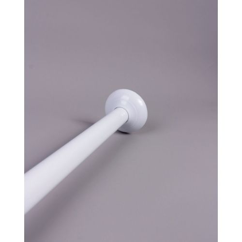Карниз в ванную комнату Санакс 10029 Белый 90х90х90 см угловой с жесткой фиксацией