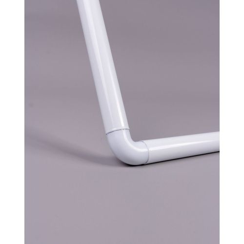 Карниз в ванную комнату Санакс 10029 Белый 90х90х90 см угловой с жесткой фиксацией