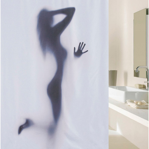 Штора для ванной BRIMIX 02-27 Тень 180х200 мм без колец