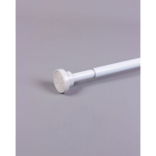 Карниз в ванную комнату Санакс 10012 Белый 130х240 алюминиевый с усиленным креплением без колец