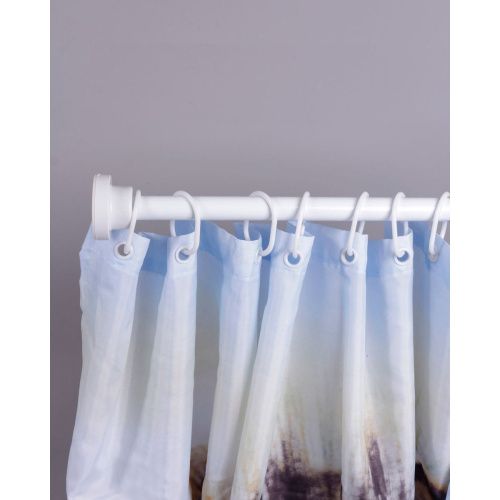 Карниз в ванную комнату Санакс 10012 Белый 130х240 алюминиевый с усиленным креплением без колец