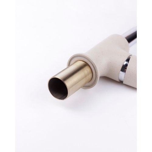 Смеситель для кухни BRIMIX 1082 с гибким изливом бежевый