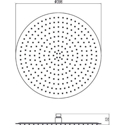 Лейка Savol для верхнего душа S-00Y16 40*40 см