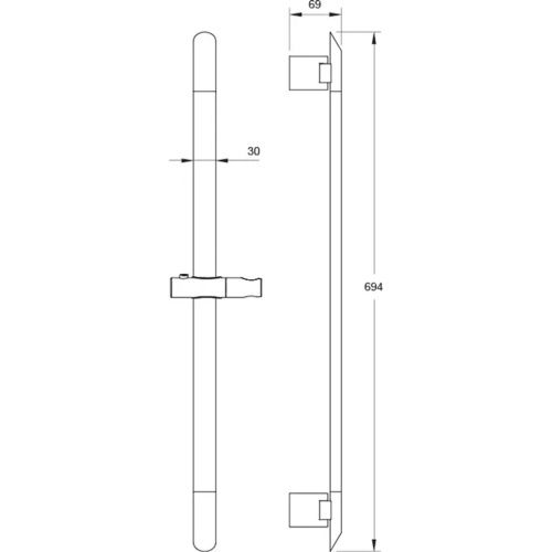 Душевая штанга Fmark FS90366L без лейки