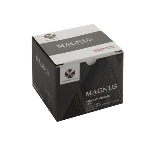 Трап MAGNUS 1161 графит 100х100 выход 50 мм с сухим затвором из нержавеющей стали