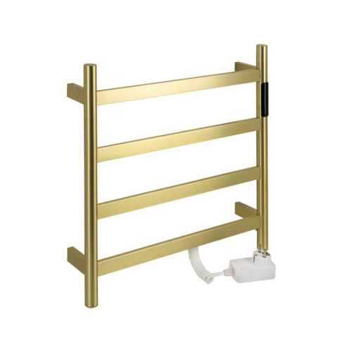 Полотенцесушитель KRAFTTE 44041 Бронза лесенка электрический на 4 перекладины из нерж. стали с таймером 475х505х90 мм, 75W t - 50*C