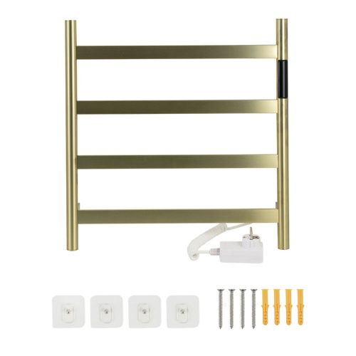 Полотенцесушитель KRAFTTE 44041 Бронза лесенка электрический на 4 перекладины из нерж. стали с таймером 475х505х90 мм, 75W t - 50*C