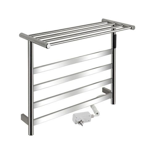 Полотенцесушитель KRAFTTE 44022 Хром лесенка электрический на 4 перекладины из нерж. стали с таймером 510х573х220 мм, 75W t - 50*C