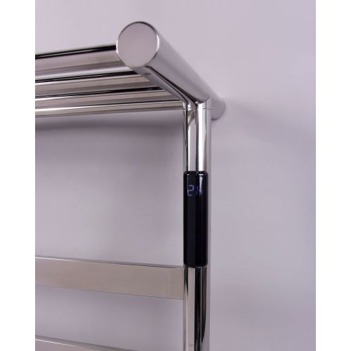 Полотенцесушитель KRAFTTE 44022 Хром лесенка электрический на 4 перекладины из нерж. стали с таймером 510х573х220 мм, 75W t - 50*C