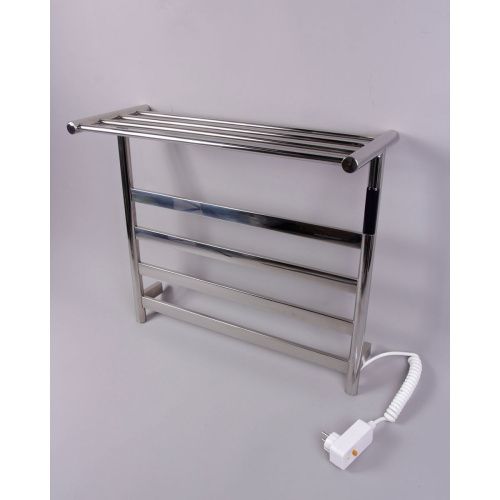Полотенцесушитель KRAFTTE 44022 Хром лесенка электрический на 4 перекладины из нерж. стали с таймером 510х573х220 мм, 75W t - 50*C