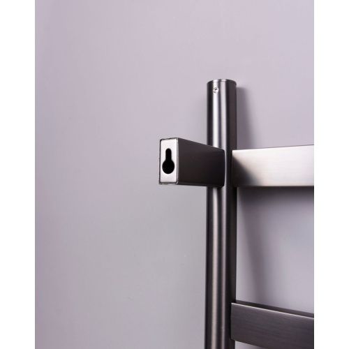 Полотенцесушитель KRAFTTE 44040 Графит лесенка электрический на 4 перекладины из нерж. стали с таймером 475х505х90 мм, 75W t - 50*C