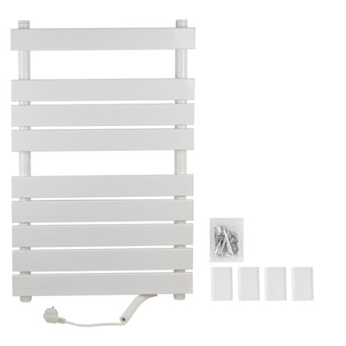 Полотенцесушитель BRIMIX 08160W Белый электрический Лесенка с полкой 800х505х115 мм 130W на 9 перекладин 220-240 В