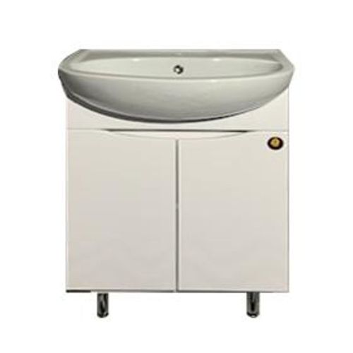 Тумба для ванной AGATA АТ70-512 Смайл 70 напольная 2 двери с раковиной Амур 70