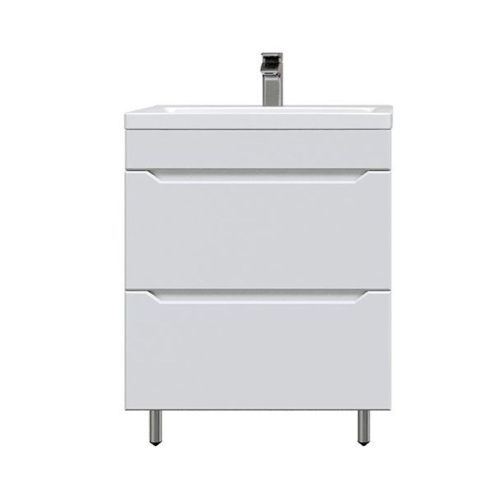 Тумба для ванной AGATA АТ60-574 Палермо 60 напольная 2 ящика с раковиной Como 60