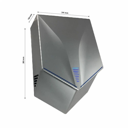 Сушилка для рук GFmark 6860s для сушки рук цвет серый модель V-windblade 1200W