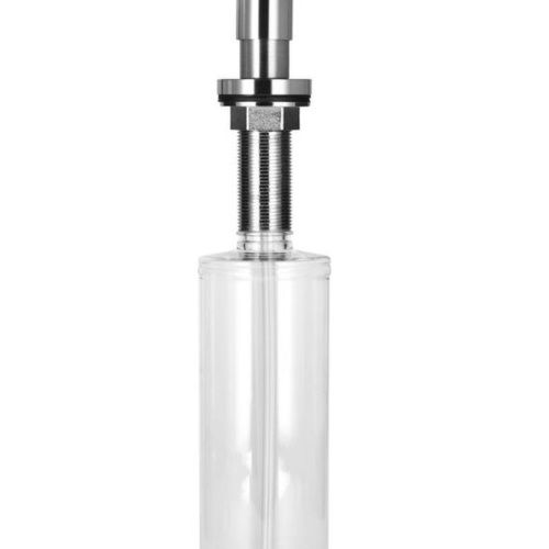 Дозатор для кухонной мойки врезной GERHANS K50403A сатин из пластика/латуни, 400 мл механический