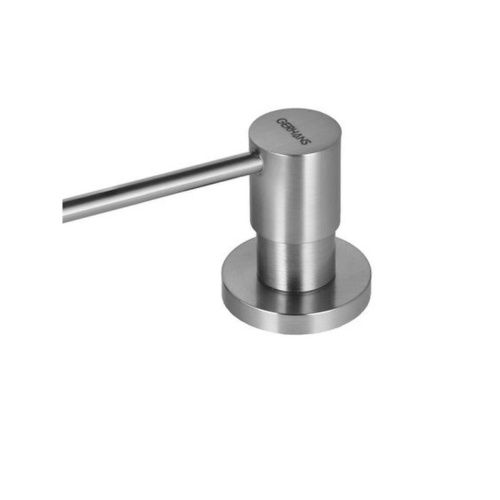 Дозатор для кухонной мойки врезной GERHANS K50403A сатин из пластика/латуни, 400 мл механический