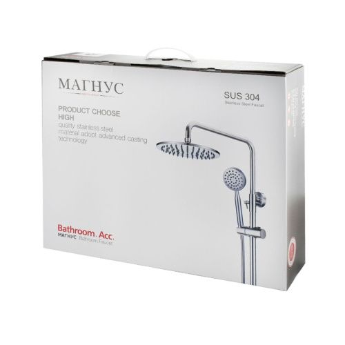 Стойка душевая MAGNUS 9193 из нержавеющей стали (5)