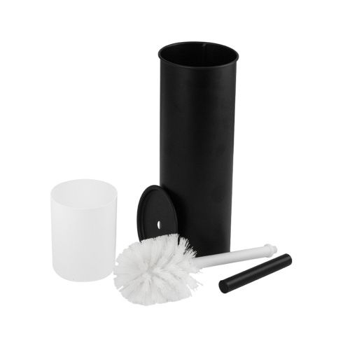 Ёрш для унитаза Санакс 2415 напольный Черный эмаль из нержавеющей стали