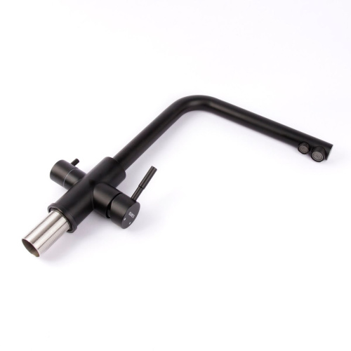 Смеситель для кухни OLIVE’S BALEAR 13450BLB Черный с подключением к фильтру питьевой воды из нержавеющей стали (10)