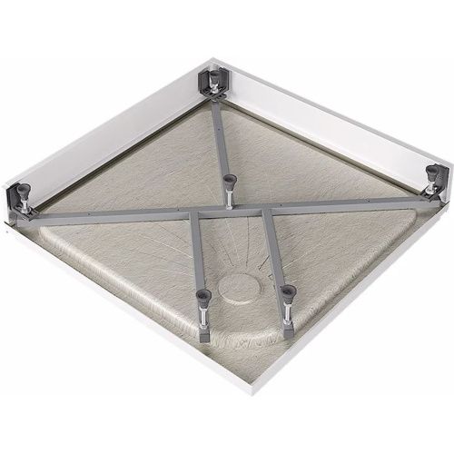 Поддон Alex Baitler форма квадратная 100х100х17 в сборе AB10017H-2