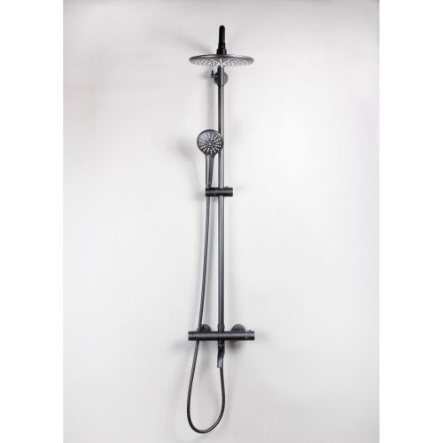 Душевая система OLIVE'S TERMO 34511TMB Черный с термостатом