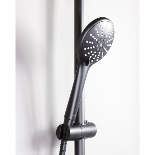 Душевая система OLIVE'S TERMO 34511TMB Черный с термостатом