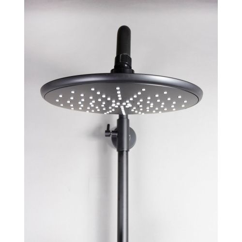 Душевая система OLIVE'S TERMO 34511TMB Черный с термостатом