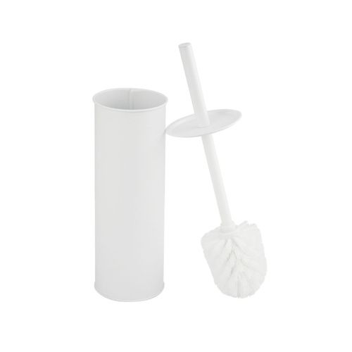 Ёрш для унитаза Санакс 2315 напольный Белая эмаль из нержавеющей стали