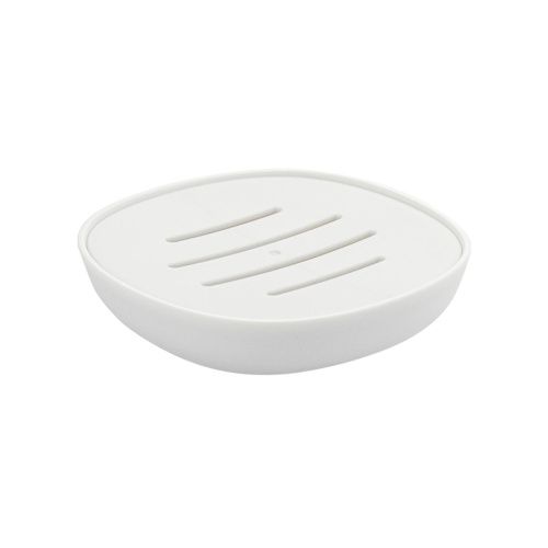 Мыльница настольная Санакс 29033 белая, пластиковая