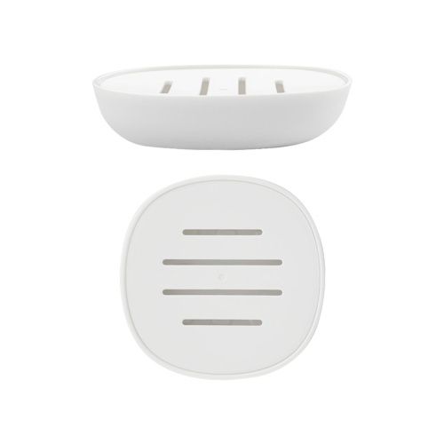 Мыльница настольная Санакс 29033 белая, пластиковая