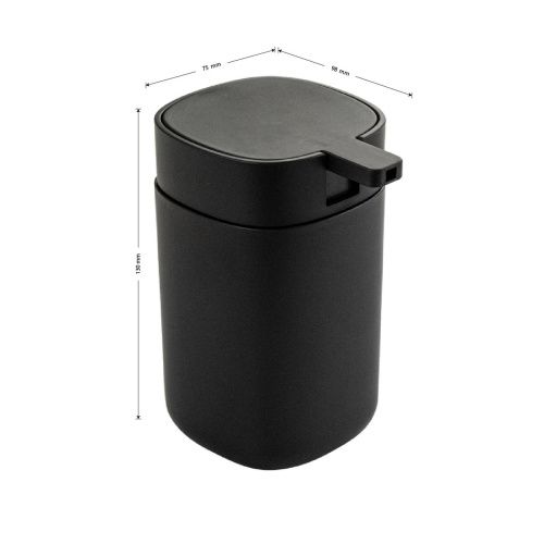 Дозатор для жидкого мыла Санакс 29038 черный, пластиковый