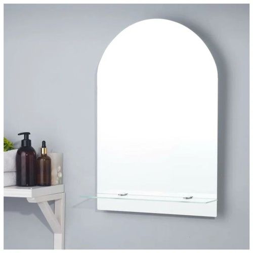 Зеркало Арка 390х590 с полкой В004