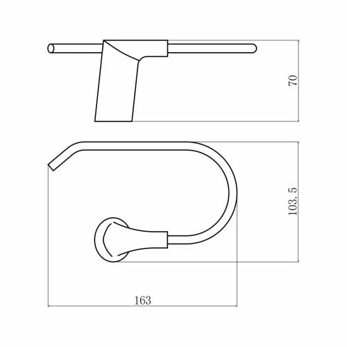 Держатель для туалетной бумаги FASHUN A1803-3-17 Графит