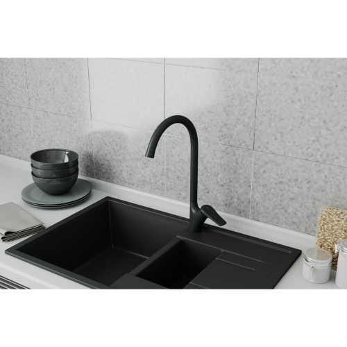 Смеситель для кухни RUSH Nevis NE1735-22black Черный