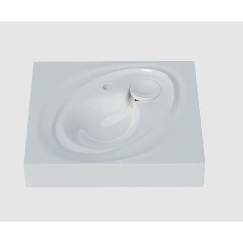 Раковина Perla 55 литьевой мрамор  600*110*545 мм