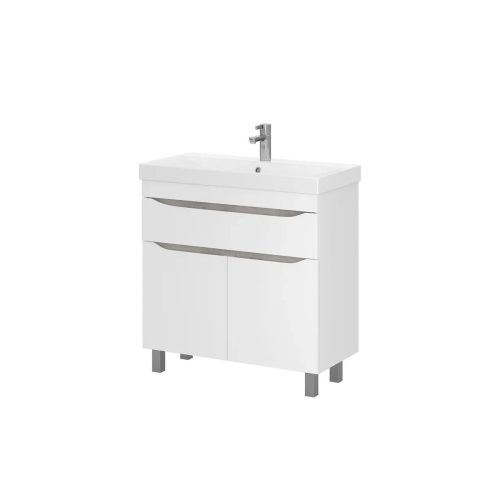 Тумба для ванны напольная Lake 60 tnLAKE60.2D.1Y-01 2 двери, 1 ящик с раковиной Lake 60