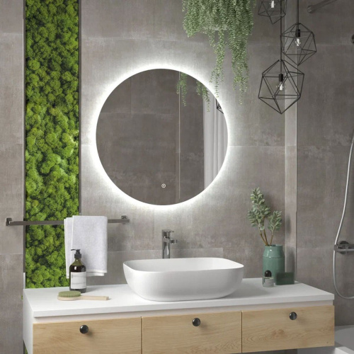 Зеркало D600 Ajour LED ECO ЗЛП2806 с сенсором, холодная подсветка