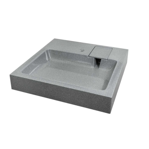 Раковина Стандарт 60 5227600-6 Серый с кронштейном и мыльницей 600х599х85 мм