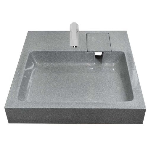 Раковина Стандарт 60 5227600-6 Серый с кронштейном и мыльницей 600х599х85 мм