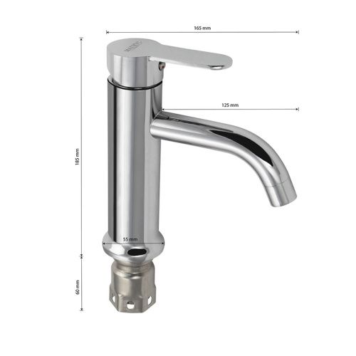 Смеситель для раковины MAGNUS 9261 из нержавеющей стали хром