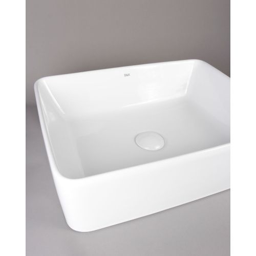 Раковина накладная D&K Berlin DT1430216, 475*370*140 мм, белый