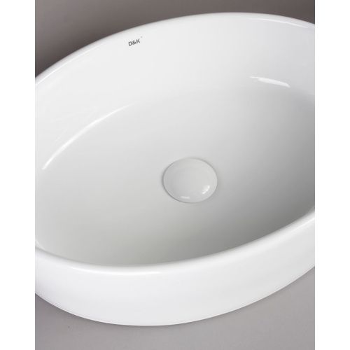 Раковина накладная D&K Matrix DT1390316, 500*360*140 мм, белый