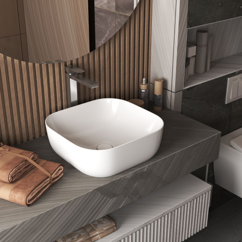 Раковина накладная D&K Venice DT1020616, 410*410*150 мм, белый