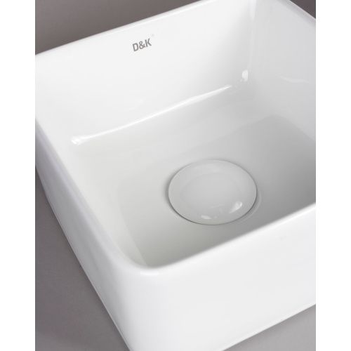 Раковина накладная D&K Berlin DT1431116, 240*240*120мм, белый