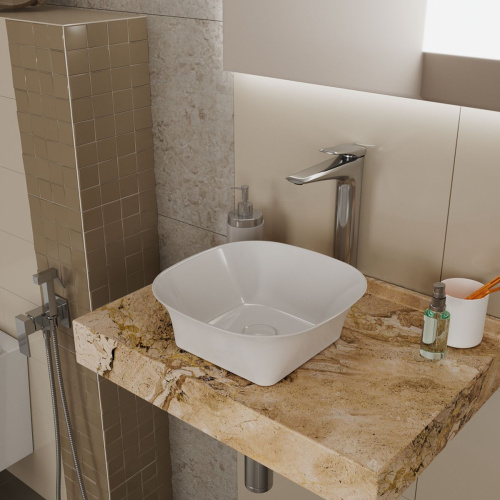 Раковина накладная D&K Berlin DT1431016, 305*305*105 мм, белый