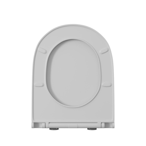 Унитаз подвесной безободковый (торнадо) D&K Matrix DT1396516, 490*370*360 мм, сиденье микролифт, белый